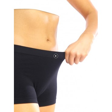 Begrily Seamless Boyshort Panties for Women Pack 6 No Show Boy Shorts Underwear Stretch Boxer Briefs
