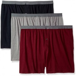 Fruit of the Loom Solid Knit Boxers 3-Pack (Colors and patterns may vary)