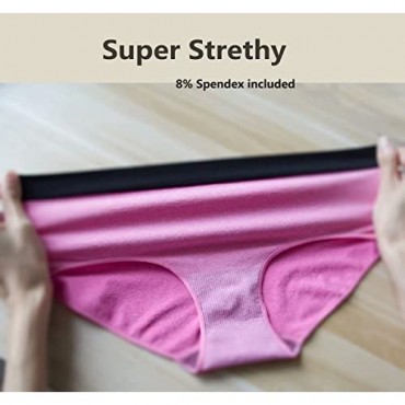 Jzy Qzn Women's Copper Infused Hipster Panties Seamless Low-Rise Brief Stretch Bikini Nylon Spandex Underwear