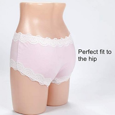 Jzy Qzn Women's Seamless Lace Panties Copper Underwear Stretch Boxer Briefs