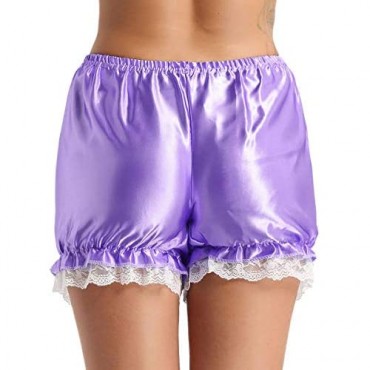 Lejafay Women's Satin Knickers Panties Safety Shorts Pumpkin Security Short Bloomers Lounge Shorts