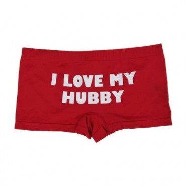 Make Me Laugh Women's I Love My Hubby Boy Shorts (One Size Fits All)