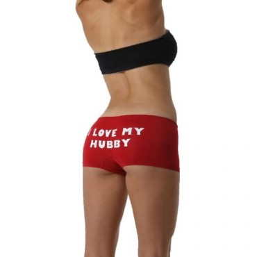 Make Me Laugh Women's I Love My Hubby Boy Shorts (One Size Fits All)