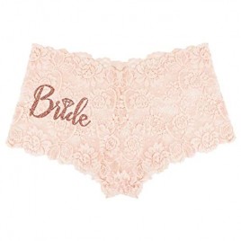 RhinestoneSash Bride Panties Wedding - Bride Panties for Women - Bachelorette Party Bridal Shower Lingerie