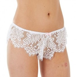 Seven 'til Midnight Women's Eyelash Lace Boxer with Shirred Waistband