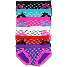 ToBeInStyle Women's Pack of 6 Stretch Microfiber Cheeky Boyshort Panties - Fit Size 0-14