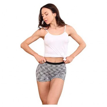 Women Boyshort Underwear Seamless Boxer Panties No Show BoyShorts Panty Breathable Stretch Boxer Briefs for Ladies 5 Pack
