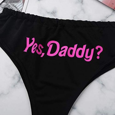 YOOJOO Yes Daddy Prints Funny Women's Cotton Hipster Cheeky Boyshort Underwear Panties