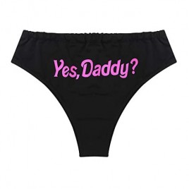YOOJOO Yes Daddy Prints Funny Women's Cotton Hipster Cheeky Boyshort Underwear Panties