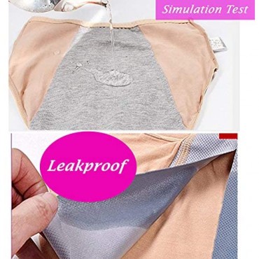 3 Pack Women Period Panties Teen Girls Leak Proof Briefs Menstrual Underwear for Heavy Flow