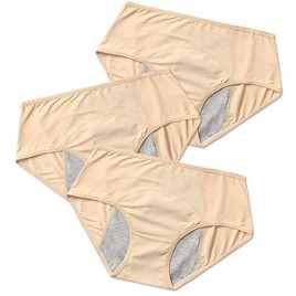 3 Pack Women Period Panties Teen Girls Leak Proof Briefs Menstrual Underwear for Heavy Flow