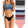 6/10 Pack Womens Cotton Underwear Low Rise Bikini Panties Breathable Stretch Hipster Cheeky Sexy XS-XL