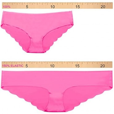 Anzermix Womens Seamless Laser cut Brief Panties Pack of 6