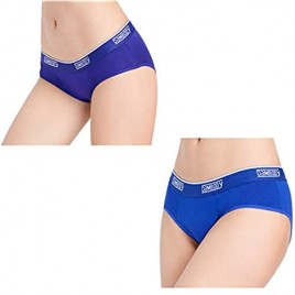 Bambody Leak Proof Hipster: Period Panties for Light-Medium Discharge | Menstrual Underwear (Small 2 Pack: Dark Blue + Violet)