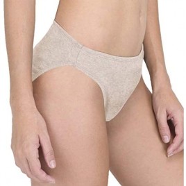 Cottonique Women's Spandex-Free Low-Rise Contoured Brief Made from 100% Organic Cotton (2/Pack)