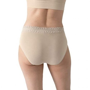 Davy Piper The Patsy High Waist Panties for Women 2-Pack Women’s Underwear (Beige/Seaglass)