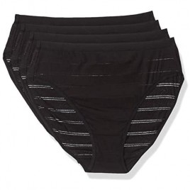 Hanes Ultimate Women's Comfort Flex Fit 4 Pack Hi-Cut Panties