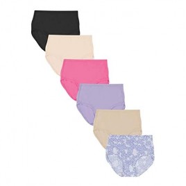 Hanes Women's Comfort Flex Fit Microfiber Brief Panty (Pack of 6)