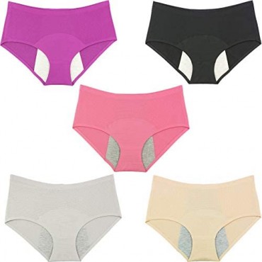 Hellove Period Panties Mesh Seamless Menstrual Postpartum Leak Proof Underwear for Teen Girls Women