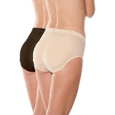 Insta Booty Padded Panty 5-Piece Padded Underwear Set Butt Pads + Pocket-Panties