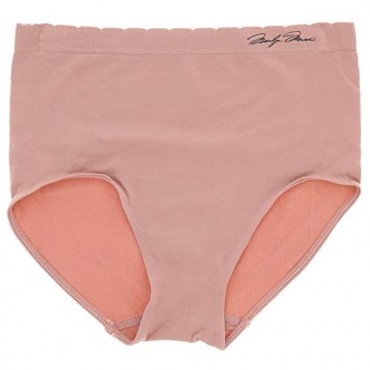 Marilyn Monroe Intimates Women's Microfiber Seamless Hi-Rise Brief Underwear Panties (5Pr)