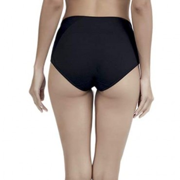 Mucoc Women's High Waist Full Briefs Tummy Control Cotton Hipster Panties Underwear Multi Pack