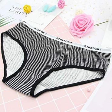 OULU Underwear Breathable Teen Girls Soft Cotton Panties Brief Intimate Hipsters