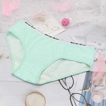 OULU Underwear Breathable Teen Girls Soft Cotton Panties Brief Intimate Hipsters