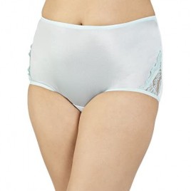 Vanity Fair Women's Perfectly Yours Lace Brief Azure Mist 8 3-pack