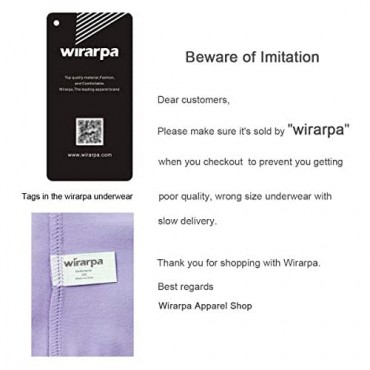 wirarpa Women's Cotton Stretch Underwear Soft Mid Rise Briefs Underpants Multipack