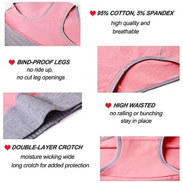 Women's Cotton Underwear High Waist Soft Breathable Ladies Panties Stretch Briefs