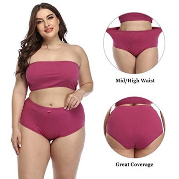 Women's Underwear Cotton Plus Size Panties High Waist Briefs Size 9-12