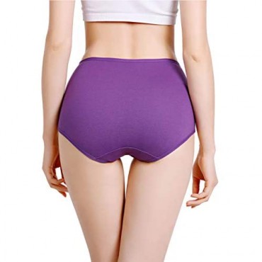 YOULEHE Women's Underwear Briefs High Waist Full Coverage Soft Breathable Panties