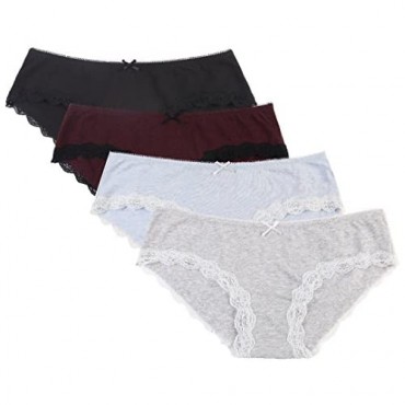 belamo Women's Soft Underwear Strech Panties Comfort Panty Packs