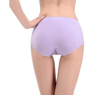 Bolivelan 8 Pack Women's Mid-Rise Stretchy Hipsters Panties