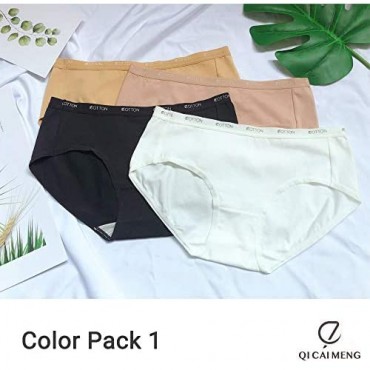 Cotton Hipster Underwear for Women Mid-Waist Panties Comfort Breathable Soft Panties 2021 New Multi Pack