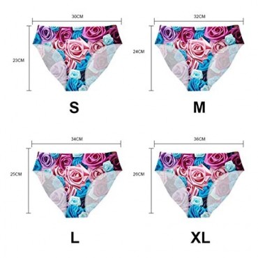 HUGS IDEA Women Ladies Triangle Panties Full Set of 6 Packs Bulk Underwear Briefs