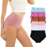 Libsofter Womens Seamless Underwear High Waist Breathable Soft Briefs Hipster Panties for Ladies 6/8 Pack