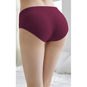 SAYCELI Womens Underwear Seamless Hipster Panties Stretch for Workout Athletic Casual 6 Pack