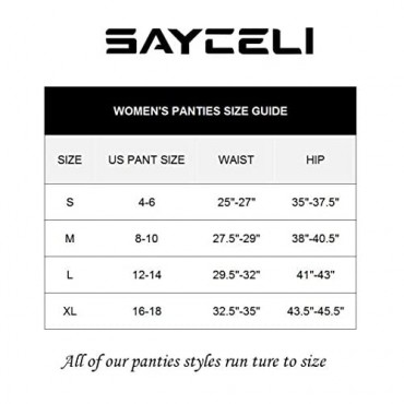 SAYCELI Womens Underwear Seamless Hipster Panties Stretch for Workout Athletic Casual 6 Pack