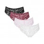 Women's Lace Underwear  Hipsters Panties for Women Middle-Low Waist Briefs  Panties Pack of 4