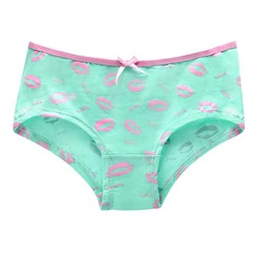 Women’s Underwear Love Kiss Cotton Panties Hipster Panties Pack of 6