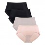 Women's Underwear Microfiber Silicone Edge Hipster Panties XS-3X Plus Size