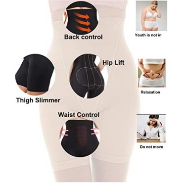 Belugue Women's Hi-Waist Thigh Slimmer Tummy Control Panties Shapewear Shaper Underwear
