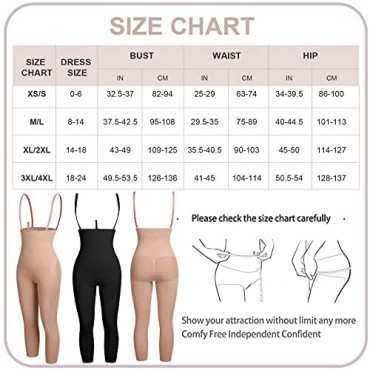 FeelinGirl Women Hi-Waist Capri Shapewear Tummy Control Body Shaper Shorts Butt Lifter Thigh Slimmer Panties Waist Trainer