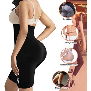 Fitever Women Waist Trainer Shapewear Tummy Control Body Shaper Hi-Waist Butt Lifter Shorts Body Shaper Thigh Slimmer