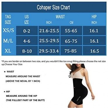 Fitever Women Waist Trainer Shapewear Tummy Control Body Shaper Hi-Waist Butt Lifter Shorts Body Shaper Thigh Slimmer