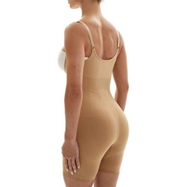 Franato Women's Shapewear Bodysuit Open Bust Waist Control Slimming Body Shaper