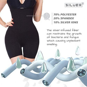 HAZAZEA Women Waist Bodysuit-Elastic Tummy Control Panties-Seamless Body Shaper Shorts-High Waisted Shape wear