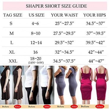 Joyshaper Women Slip Shorts for Under Dresses High Waist Shapewear Panties Thigh Slimmer Butt Lifter